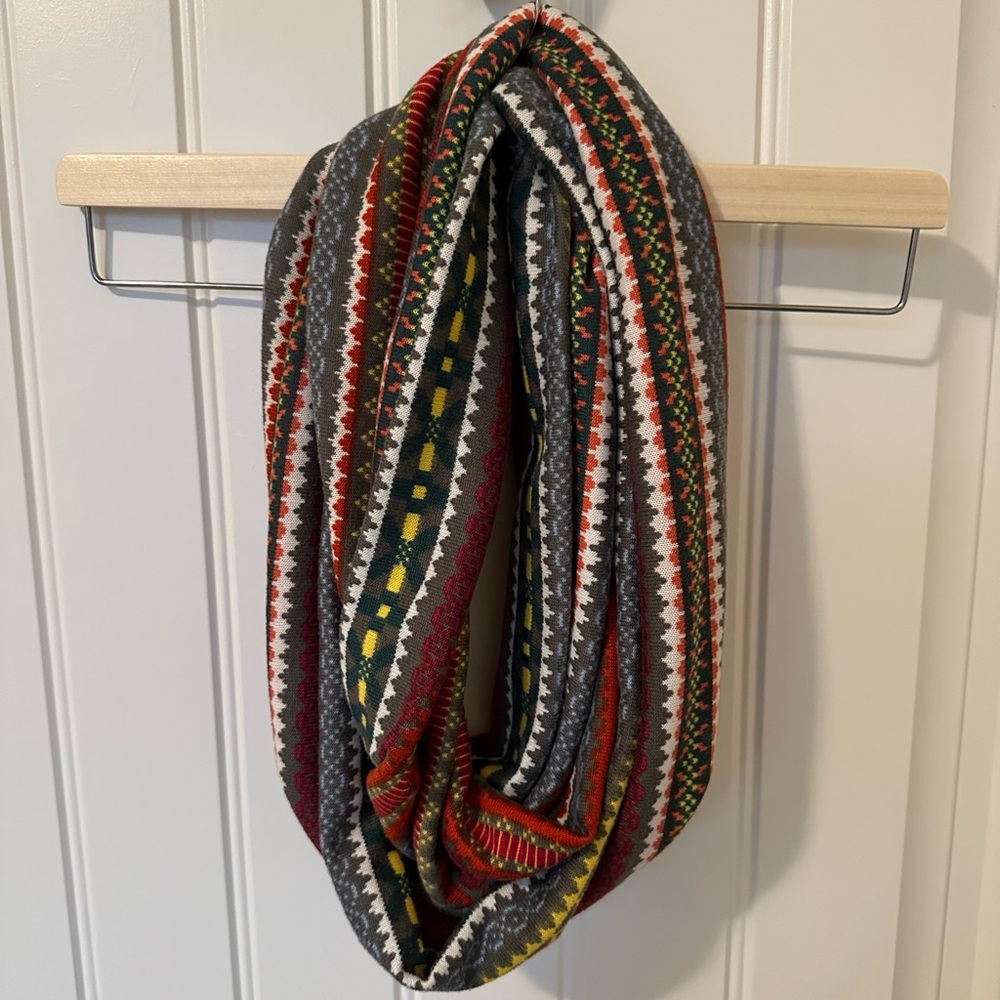 Colorful Knit Infinity Scarf